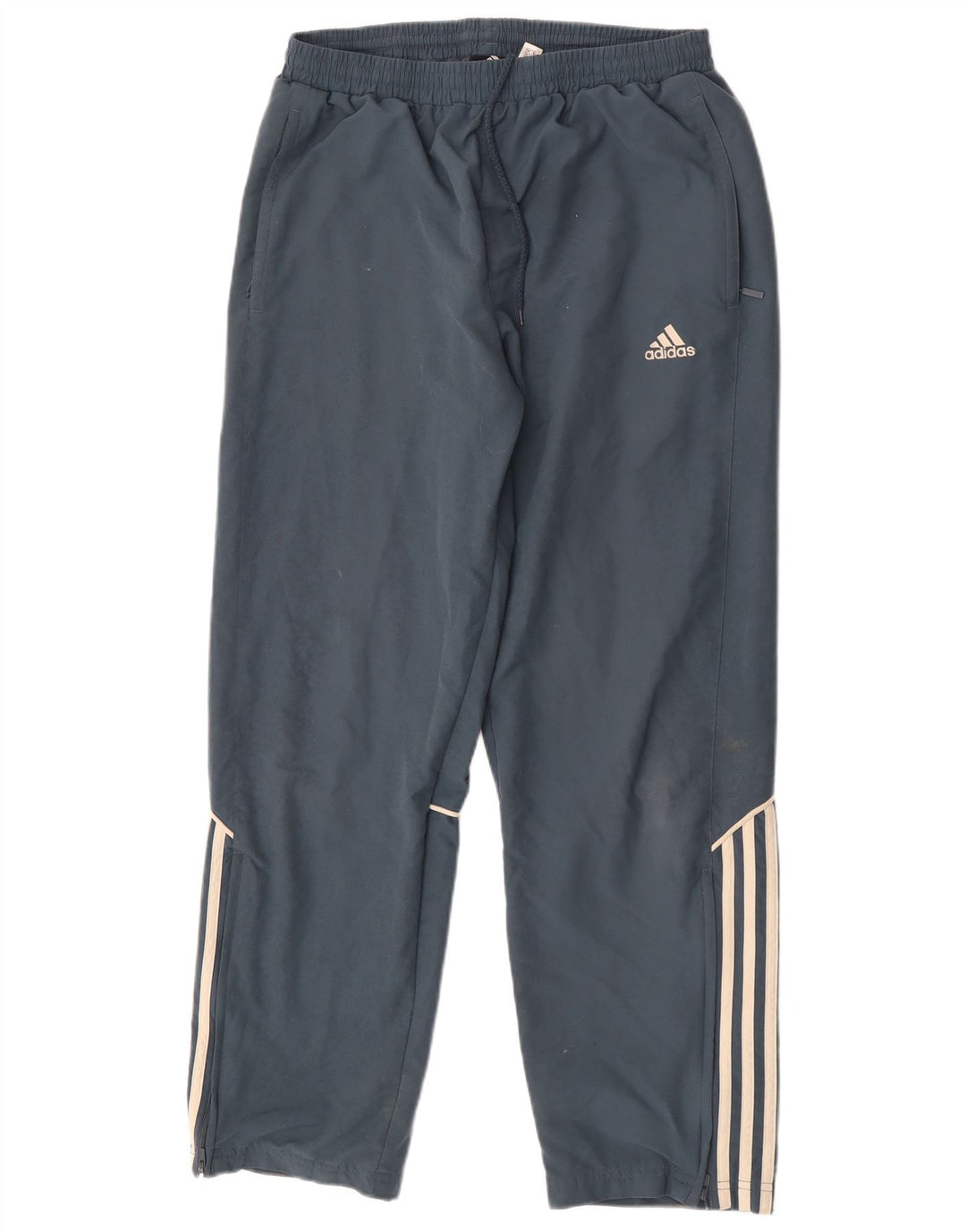 Męskie spodnie dresowe Adidas, średni niebieski poliester