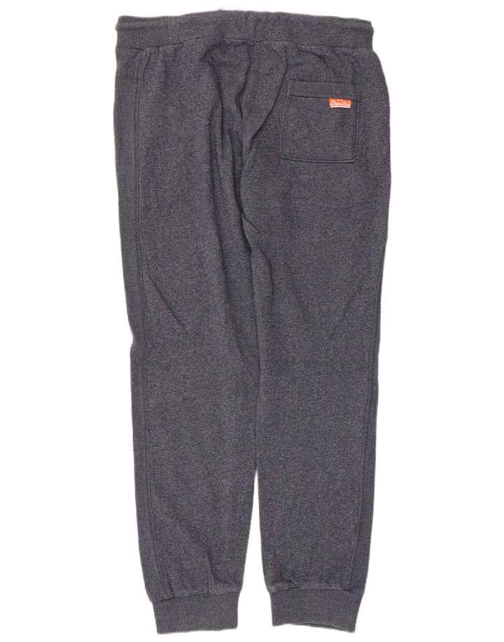 Męskie spodnie dresowe Superdry Slim Fit, duże, granatowe, nakrapiane