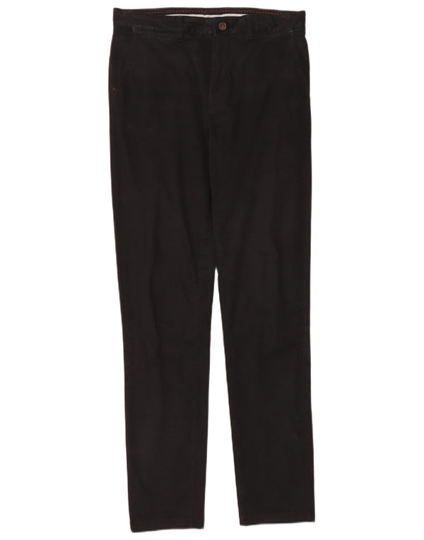 Crew Clothing Męskie spodnie Chino Slim Fit W34 L34 Czarna bawełna