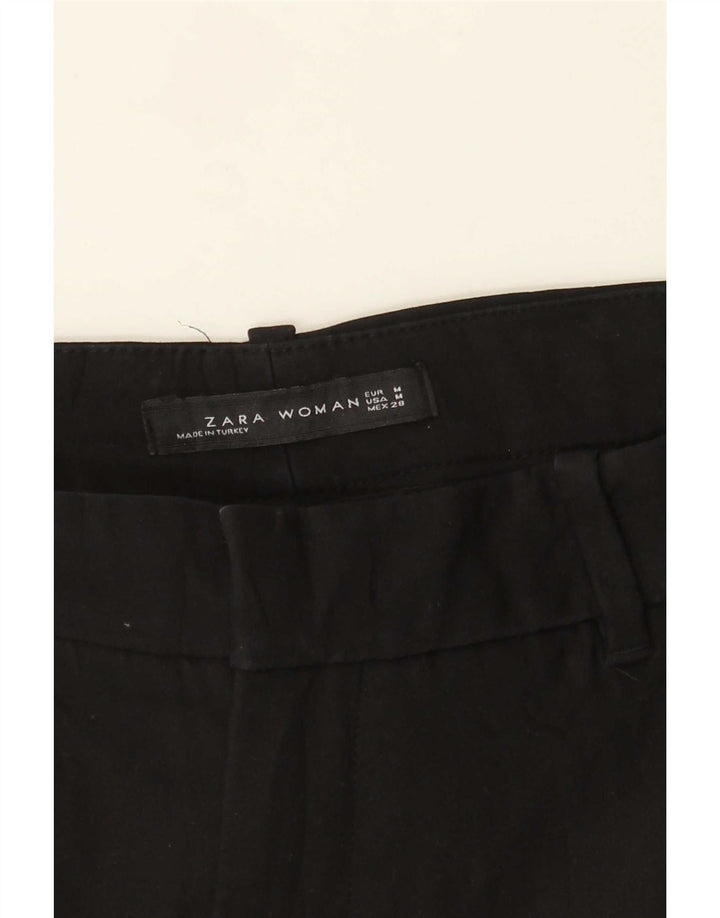Damskie proste spodnie chino Zara, średnie W28 L27, czarne