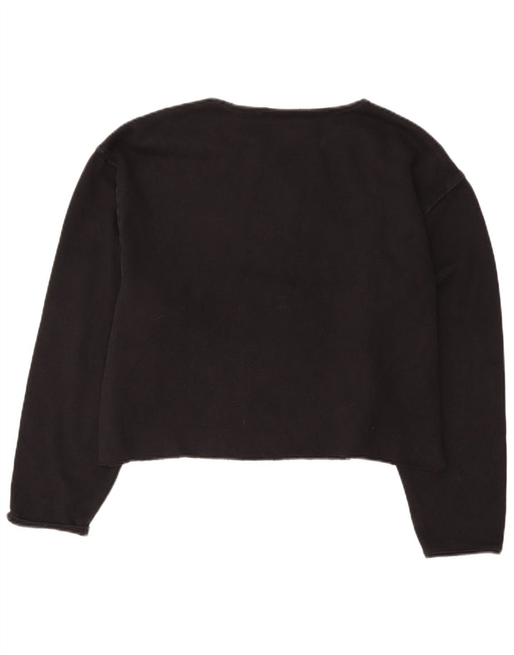Bluza damska Fila Crop Graphic Jumper UK 16, duża czarna