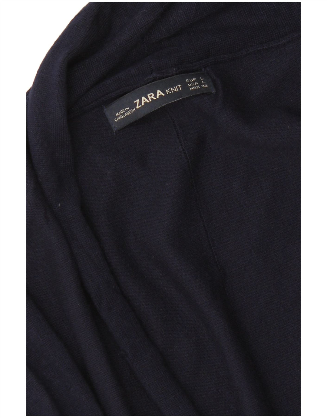 Sweter damski Zara Open Cardigan UK 14, duży, granatowy