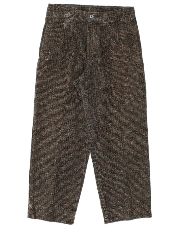 Damskie sztruksowe spodnie CARRERA z wysokim stanem IT 50 Large W34 L27 Szare