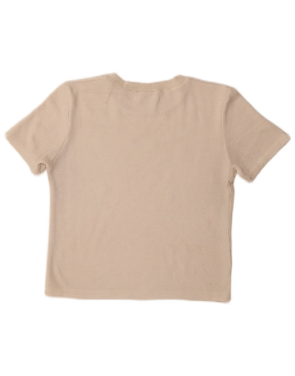 T-shirt damski Zara Top UK 12 średni beż