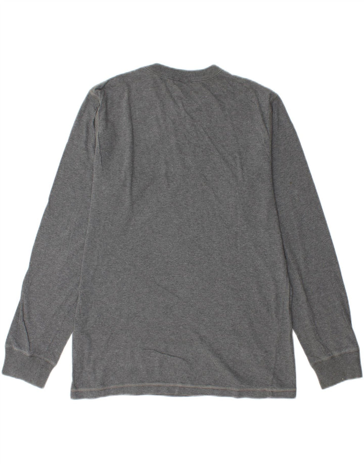 ARMANI COLLEZIONI Mens Top Long Sleeve Medium Grey Cotton Vintage Armani Collezioni and Second-Hand Armani Collezioni from Messina Hembry 