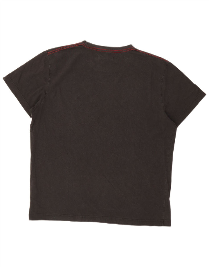 Męski T-shirt GANT, duży, czarny, bawełniany