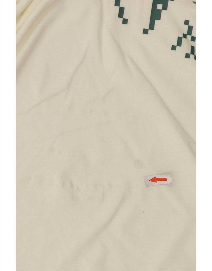 Męski T-shirt z grafiką Nike, duży, biały, bawełniany