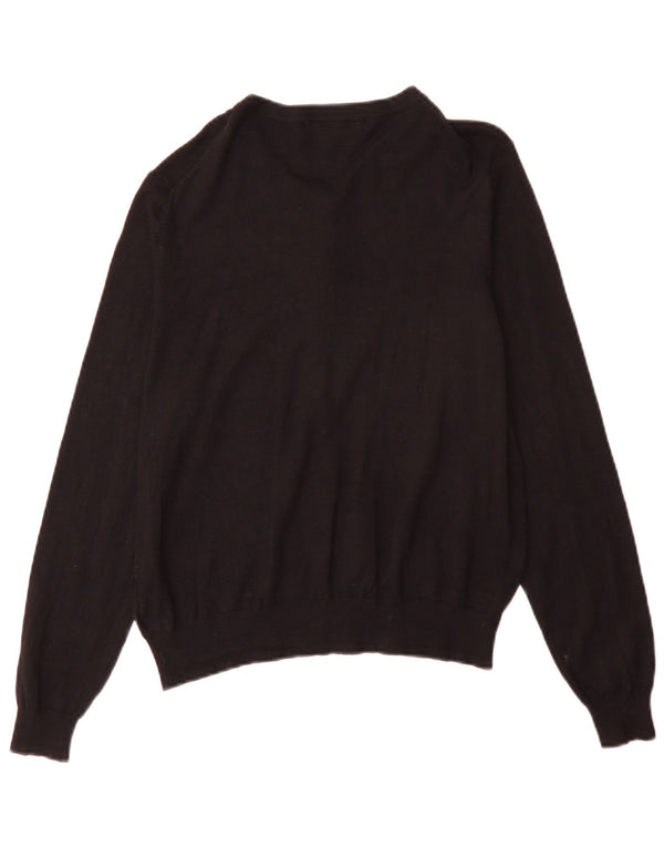 Marks & Spencer Damski sweter kardigan UK 18 XL Czarna wiskoza