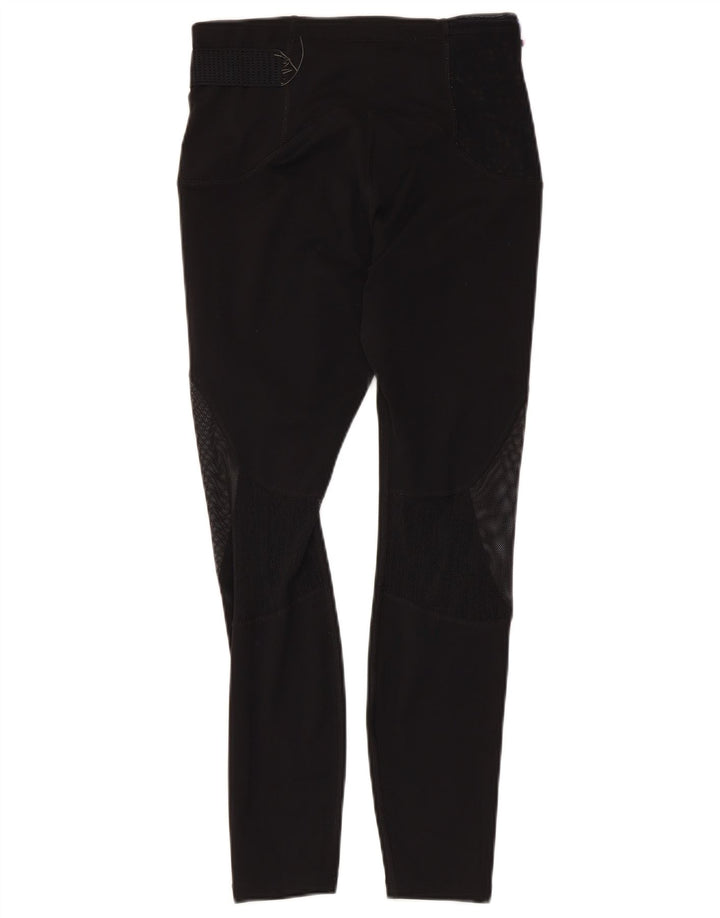 Damskie legginsy NIKE Dri Fit UK 8, małe, czarne, poliestrowe