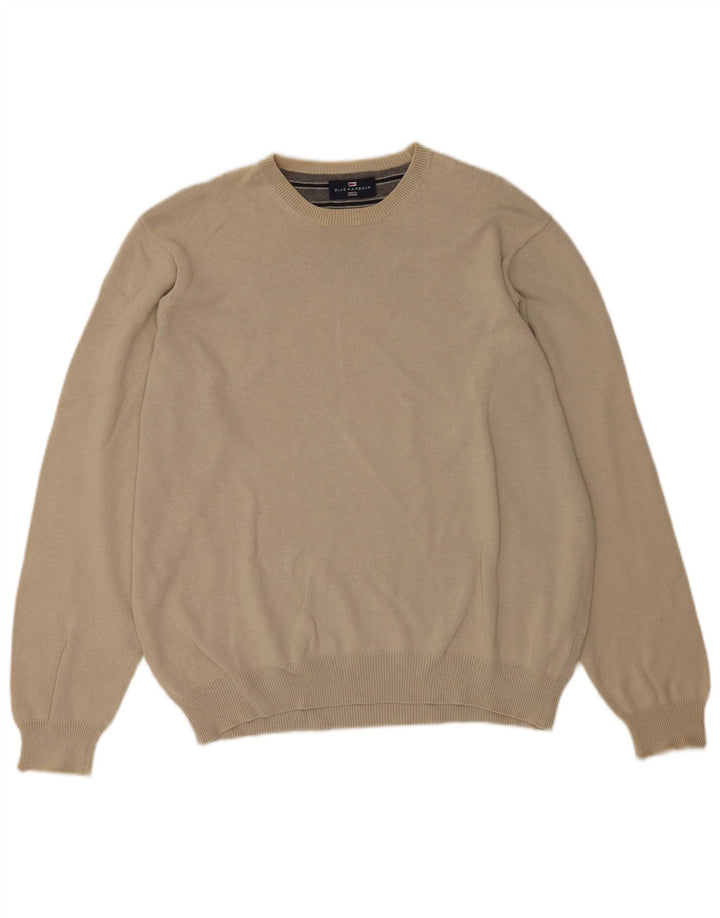 Marks & Spencer Męski sweter z okrągłym dekoltem, UK 41/43, duży szary
