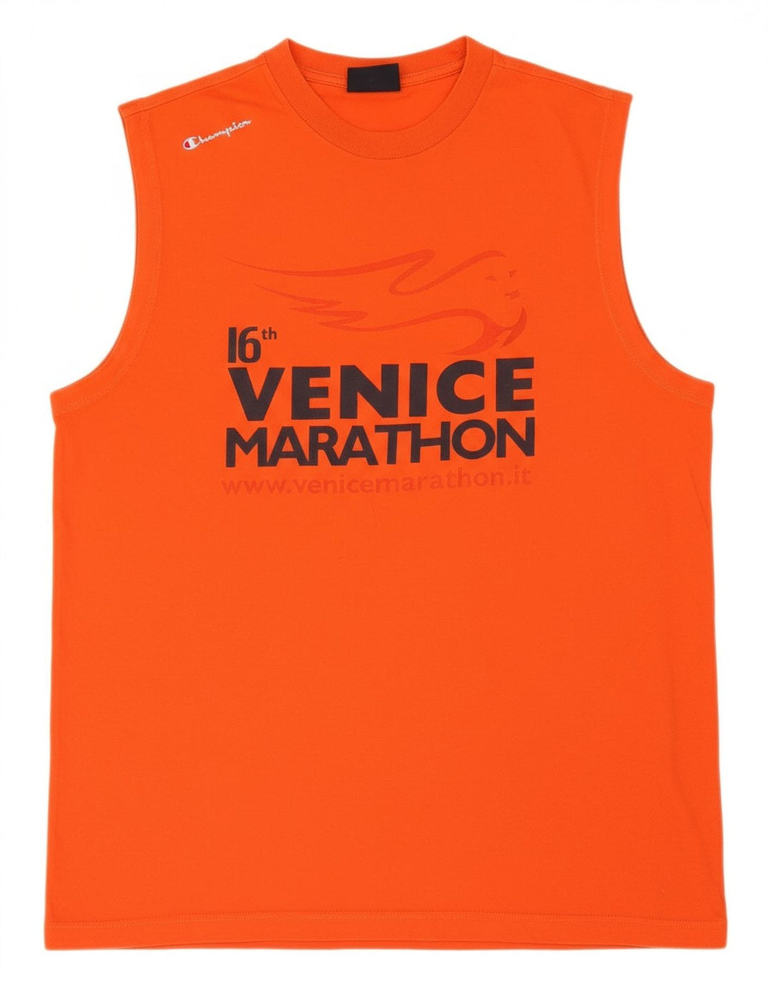 CHAMPION Womens Graphic Vest Top UK 18 XL Orange