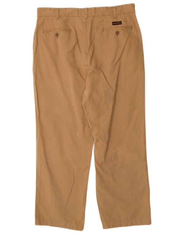 WOOLRICH Męskie proste spodnie Chino W36 L28 Beżowa bawełna