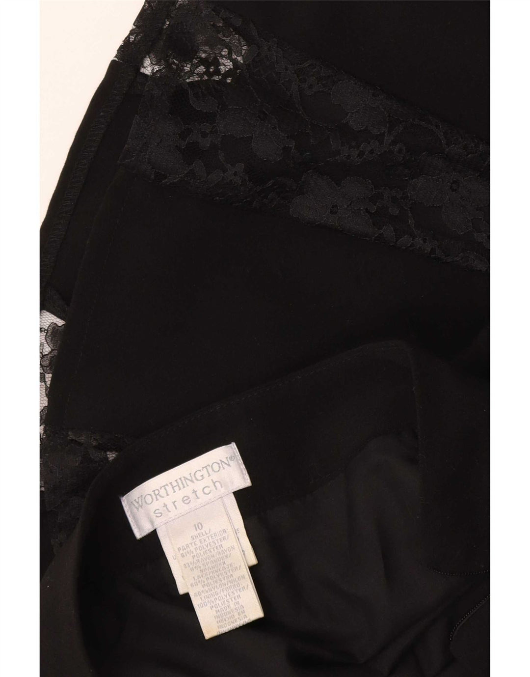 Damska plisowana spódnica Worthington US 10 Large W34 Czarny poliester
