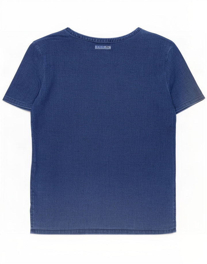 T-shirt męski Zara, mały, granatowy