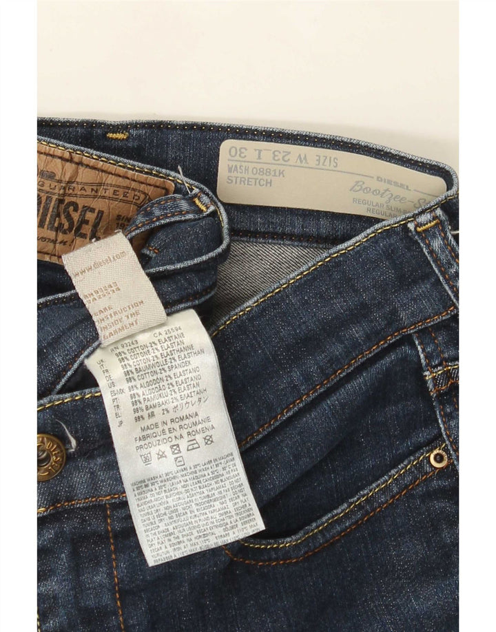 Damskie jeansy Bootzee-St Regular Slim Bootcut Diesel W23 L27 Granatowe