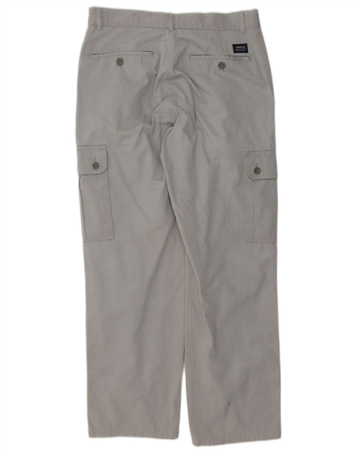 Męskie proste spodnie cargo KEEGAN IT 48 Medium W32 L30 Szara bawełna