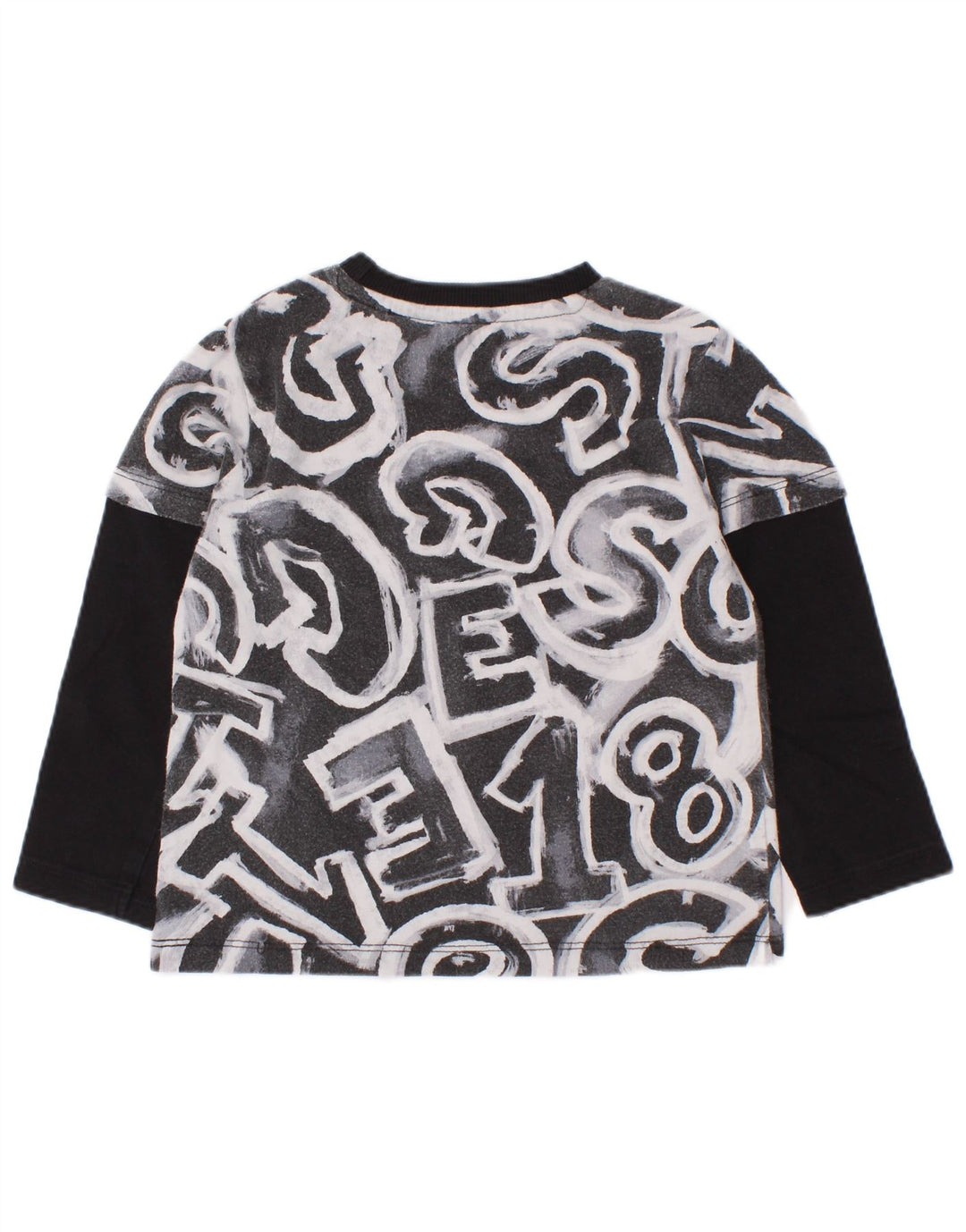 Koszulka Guess Baby Boy z długim rękawem, 18-24 miesięcy, czarna