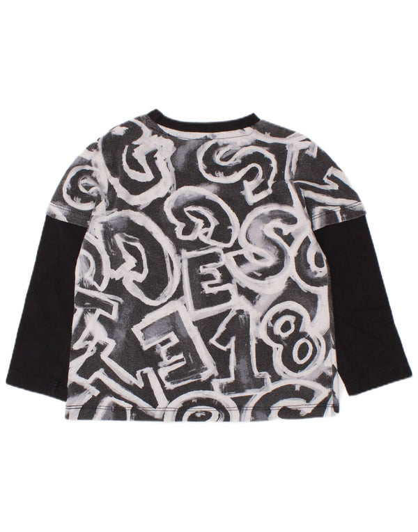 Koszulka Guess Baby Boy z długim rękawem, 18-24 miesięcy, czarna