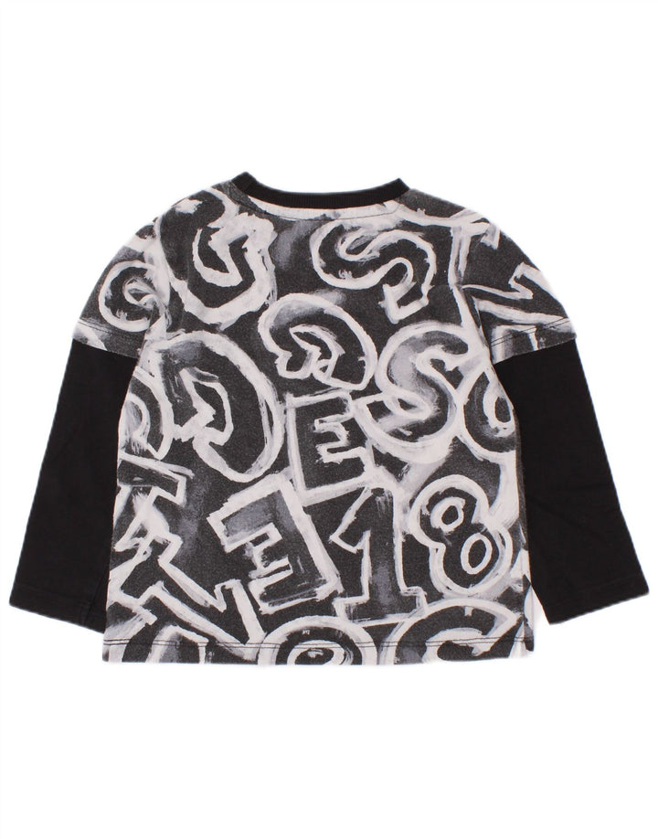 Koszulka Guess Baby Boy z długim rękawem, 18-24 miesięcy, czarna