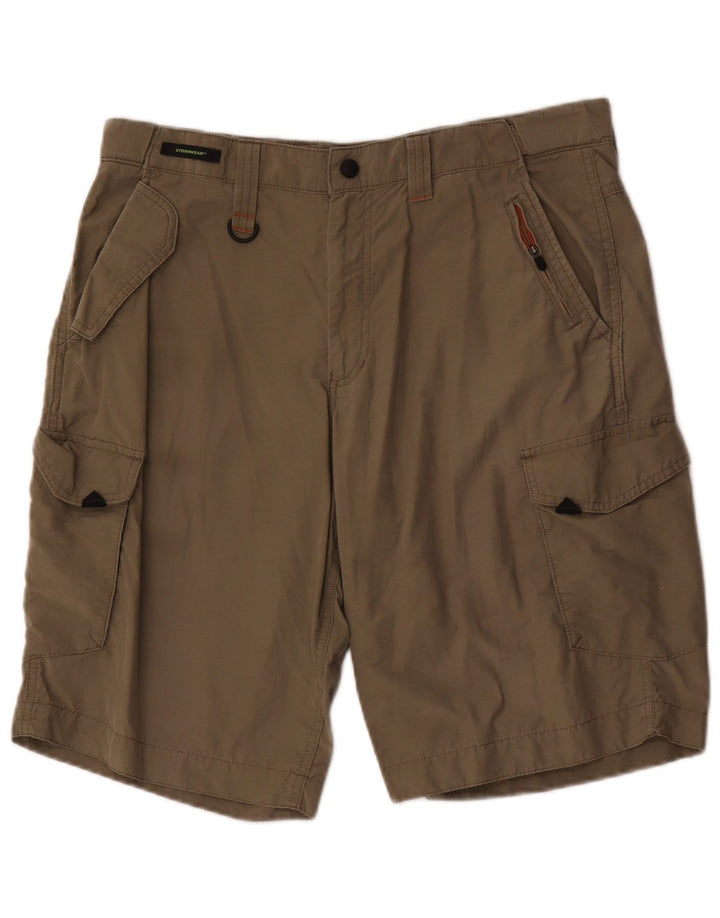 Męskie spodenki cargo Marks & Spencer W34, duże, bawełniane w kolorze khaki