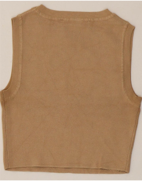 Damski krótki top Zara UK 10 Small Beige
