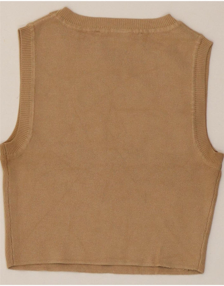 Damski krótki top Zara UK 10 Small Beige