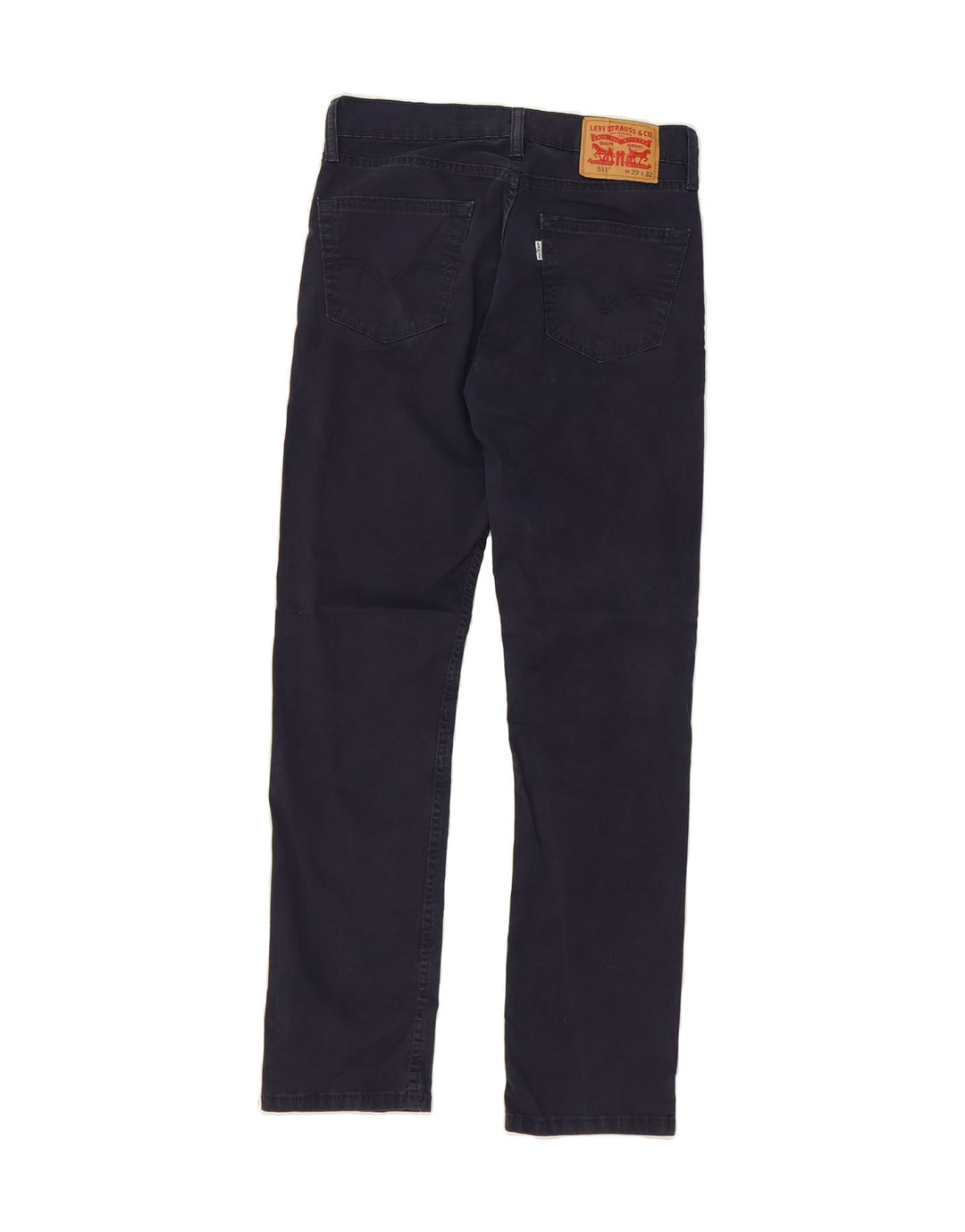 LEVI'S Womens 511 Slim Jeans W29 L32 Navy Blue Cotton Vintage Levi's and Second-Hand Levi's from Messina Hembry 