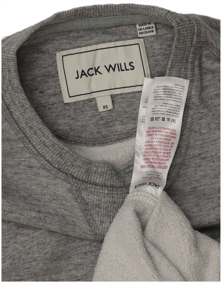 Męska bluza Jack Wills Sweter XS Szara bawełna w plamki