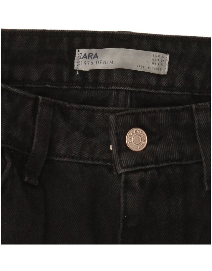 Damskie jeansy zwężane ZARA EU 34 2XS W24 L28 Czarne