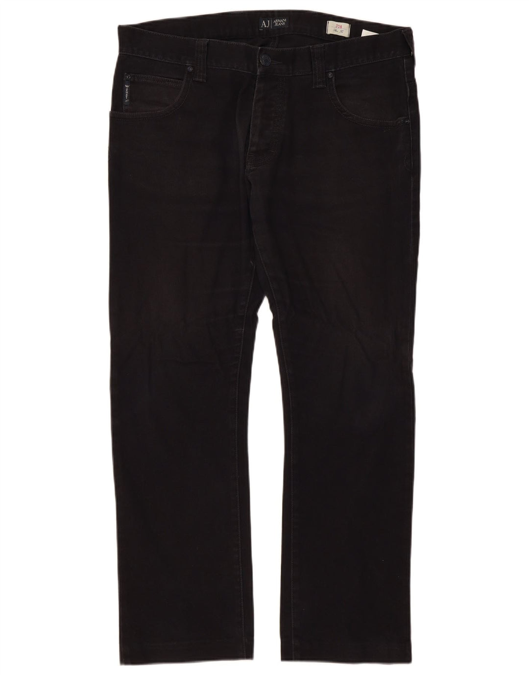 Armani Męskie J08 Slim Jeans W36 L30 Czarna bawełna