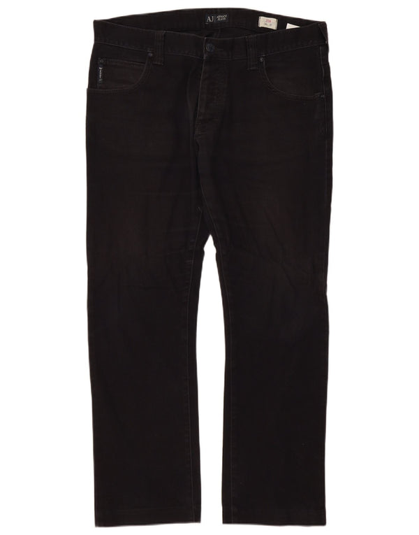 Armani Męskie J08 Slim Jeans W36 L30 Czarna bawełna