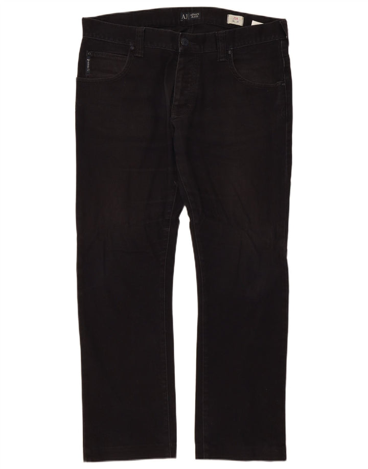 Armani Męskie J08 Slim Jeans W36 L30 Czarna bawełna