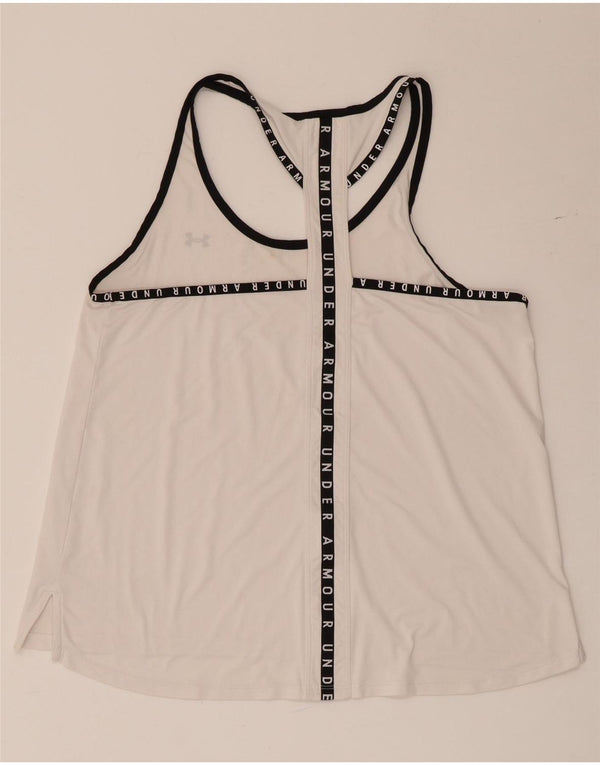 Damska kamizelka Under Armour Heat Gear Graphic Top UK 14, duża, biała