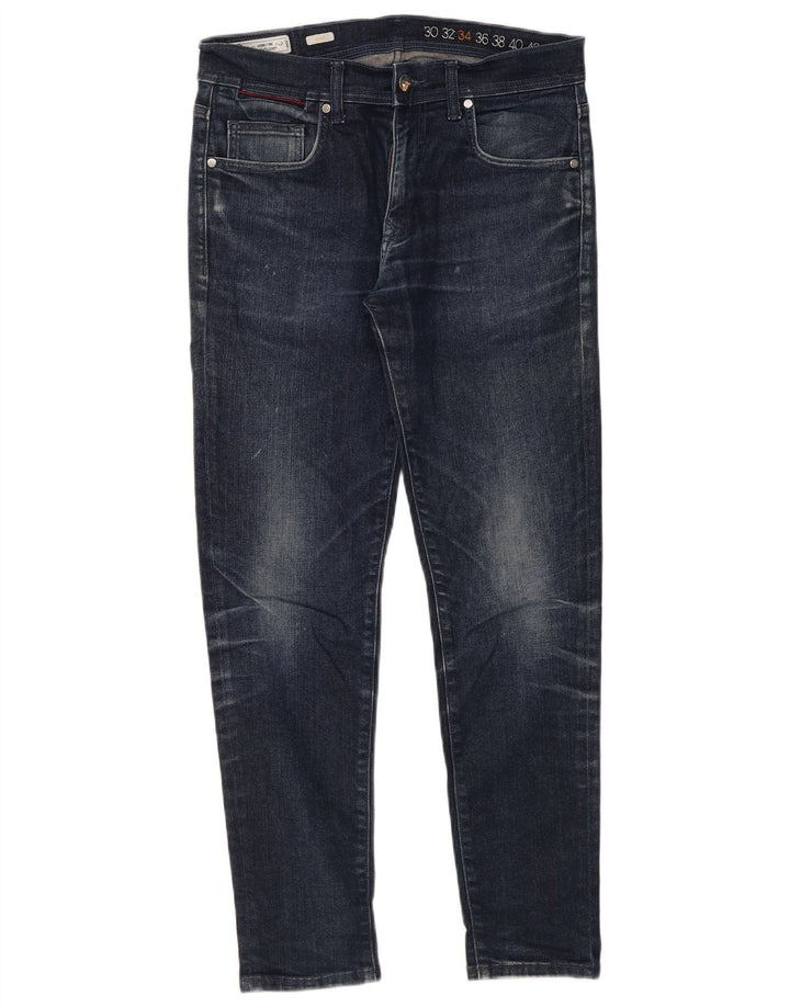 Harmont & Blaine Męskie jeansy slim W34 L29 Granatowa bawełna