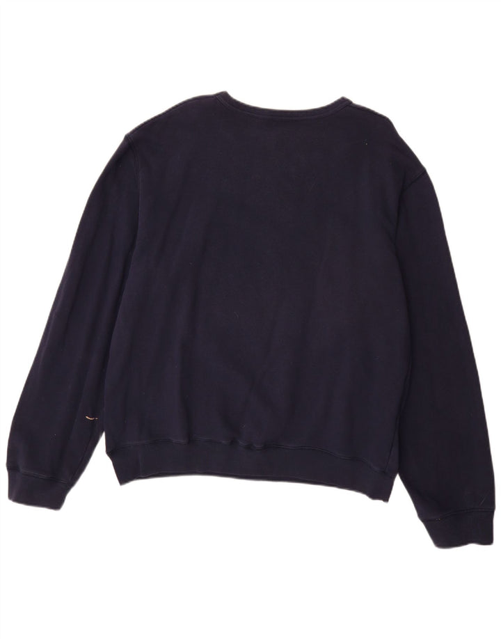 Męska bluza z grafiką LEVI'S, duża, granatowa, bawełniana