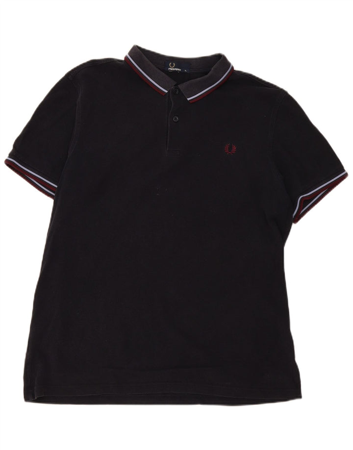 Męska koszulka polo Fred Perry XL w granatowe paski