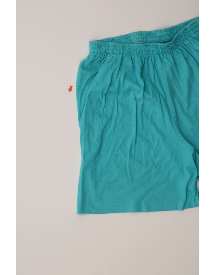 L.L.BEAN Womens Sport Shorts UK 12 Medium  Blue Cotton Vintage L.L.Bean and Second-Hand L.L.Bean from Messina Hembry 