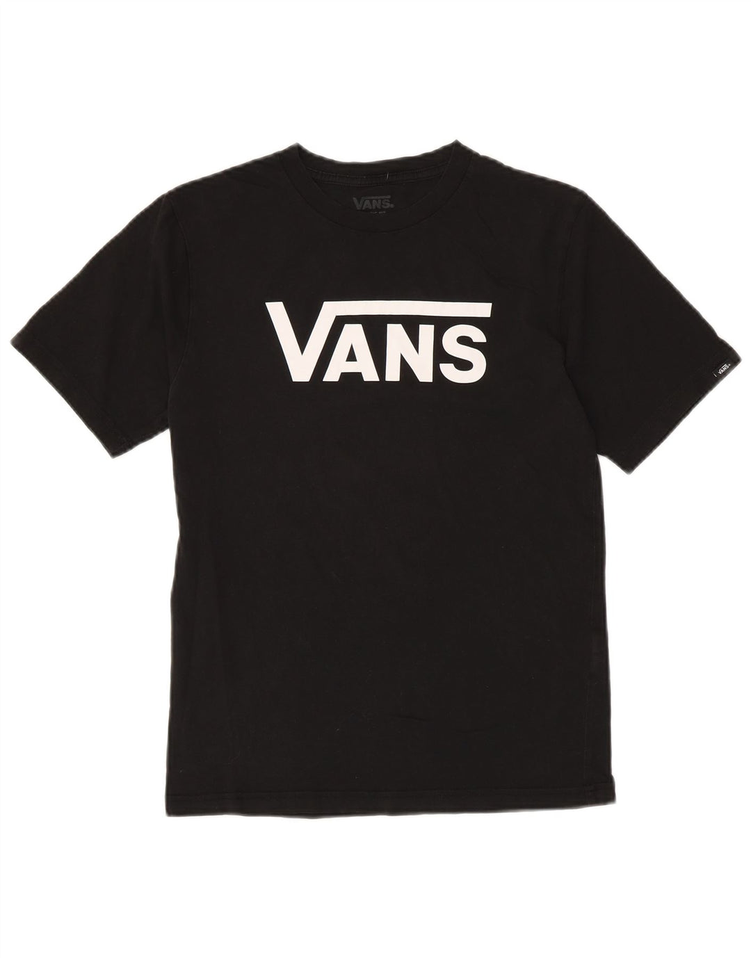 Damski T-shirt VANS o klasycznym kroju z grafiką, UK 14, duży, czarny, bawełniany