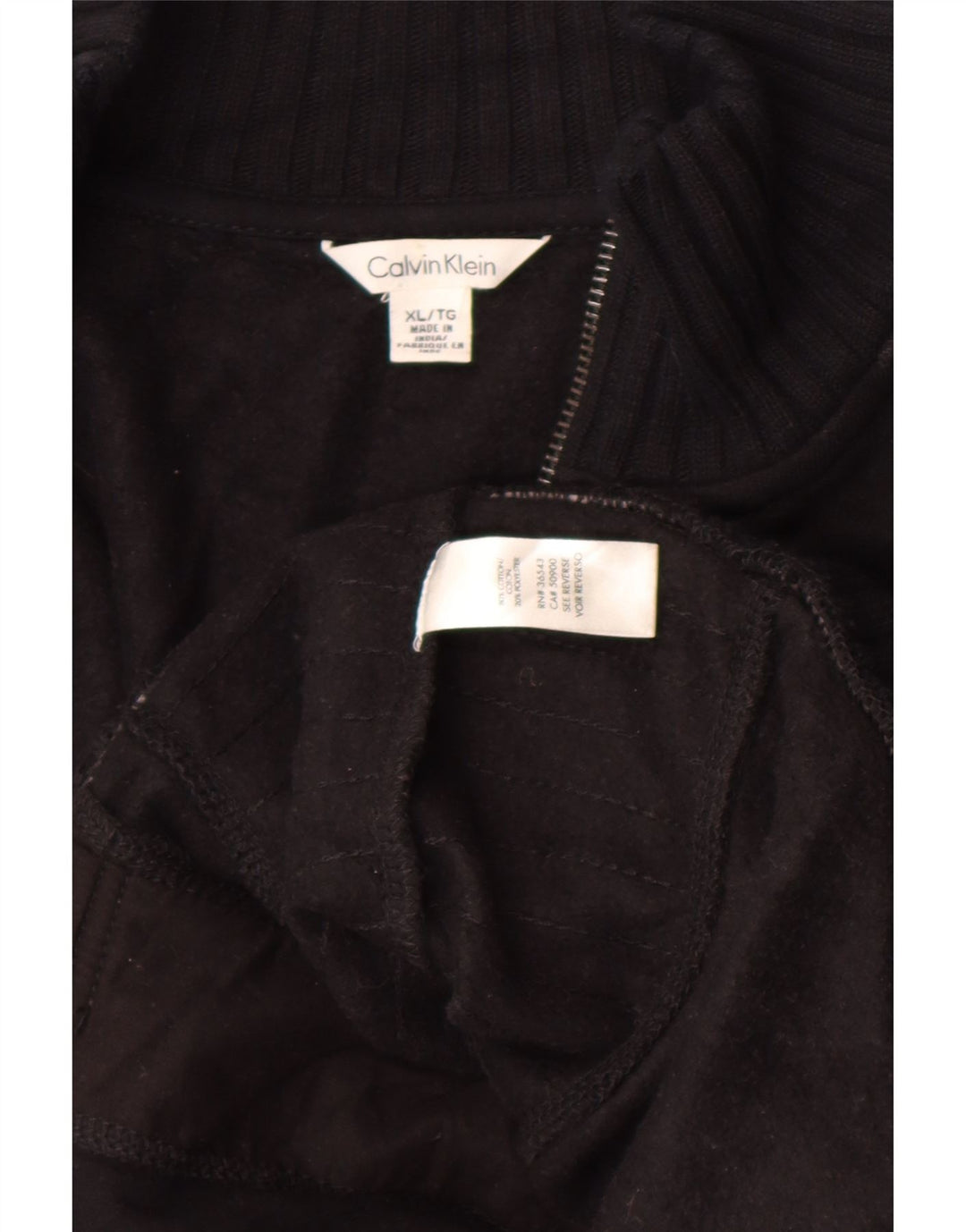 Męska kurtka dresowa Calvin Klein XL, niebieska, bawełniana