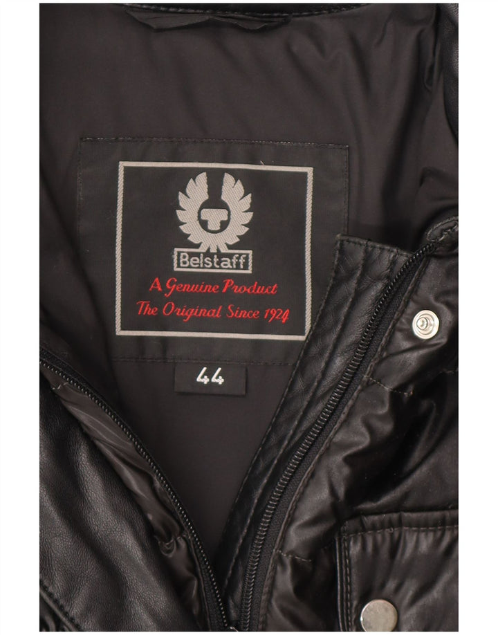 Damski płaszcz ocieplany Belstaff IT 44 Średni czarny poliester, klasyczny