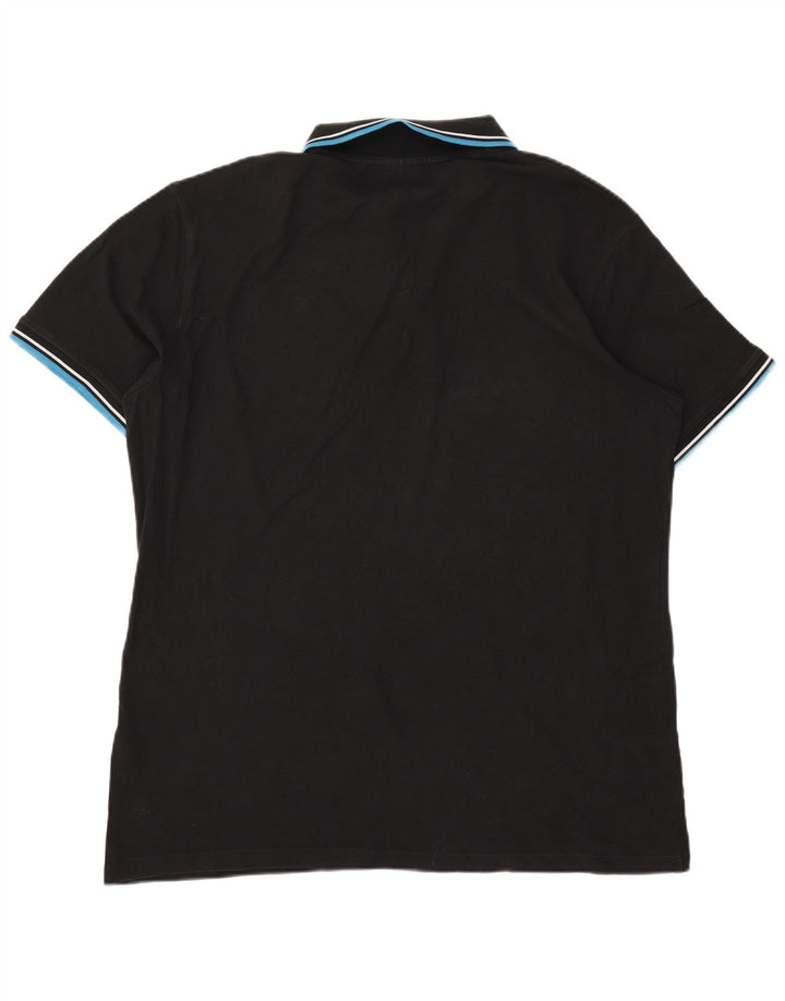 Męska koszulka polo Diadora 3XL, czarna bawełna