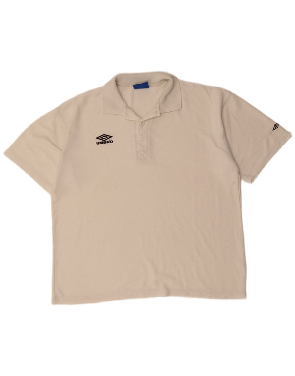 Męska koszulka polo UMBRO XL, biała, bawełniana