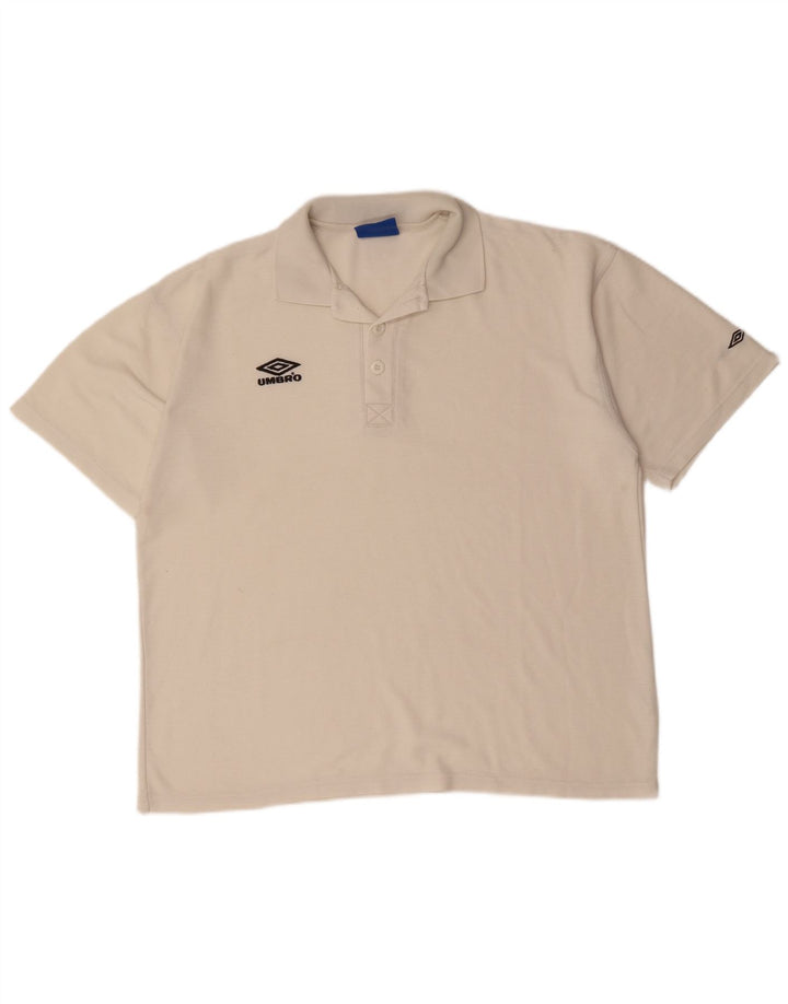 Męska koszulka polo UMBRO XL, biała, bawełniana