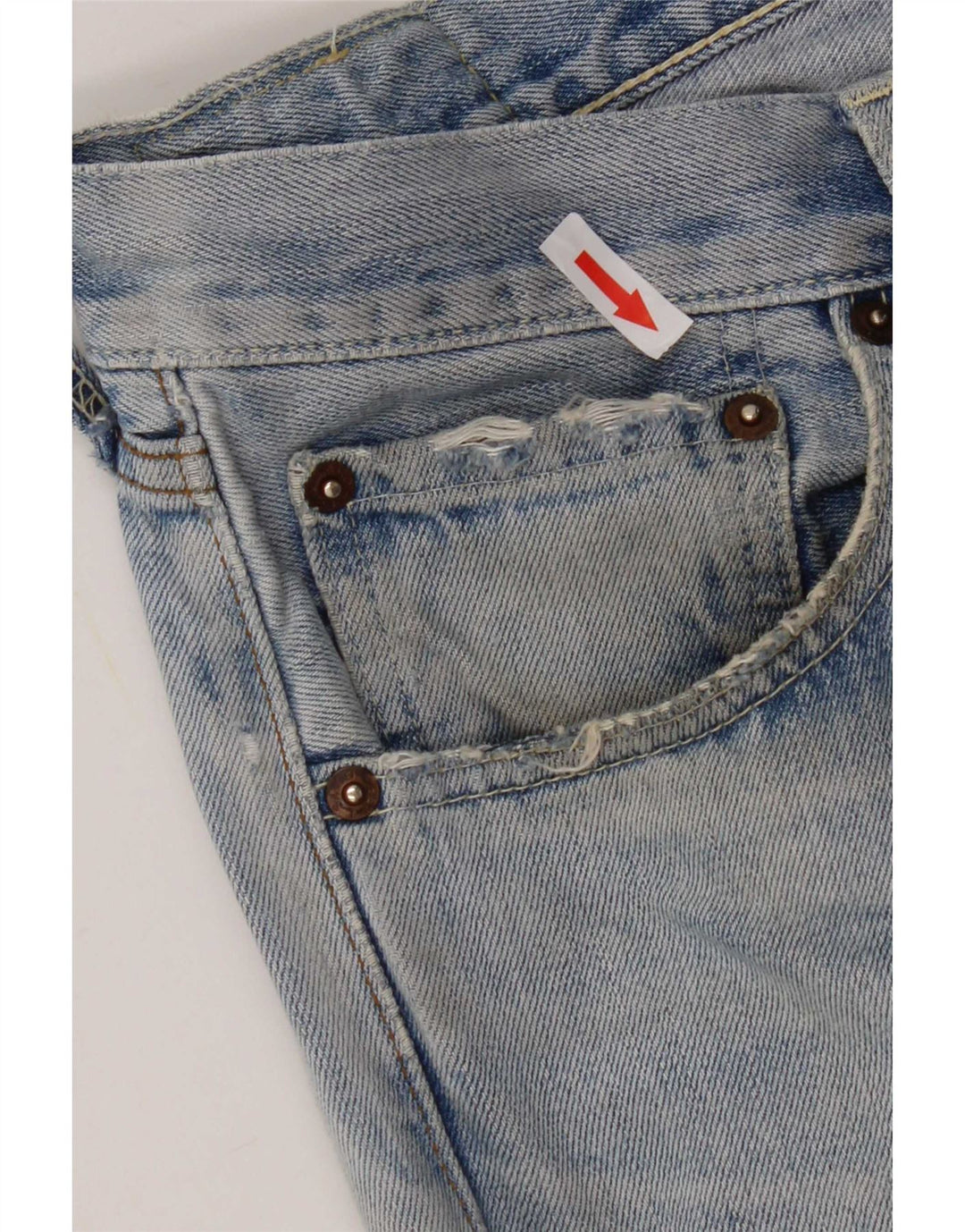 Męskie jeansy Levi's 503 w trudnej sytuacji W32 L33 Niebieskie