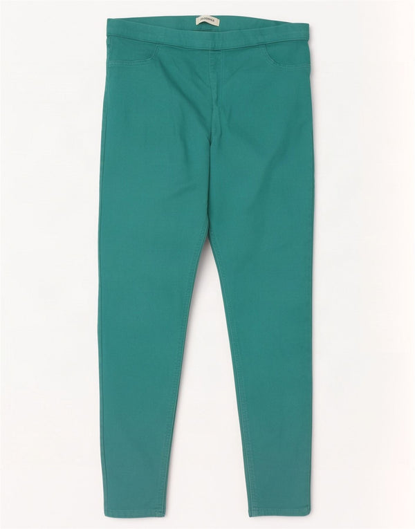 Marks & Spencer Damskie jeansy Jegging UK 16 Large W34 L27 Zielona bawełna