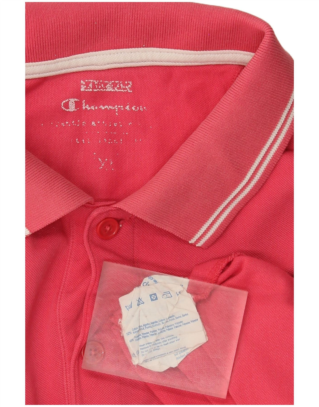 Męska koszulka polo Champion XL, różowa, bawełniana