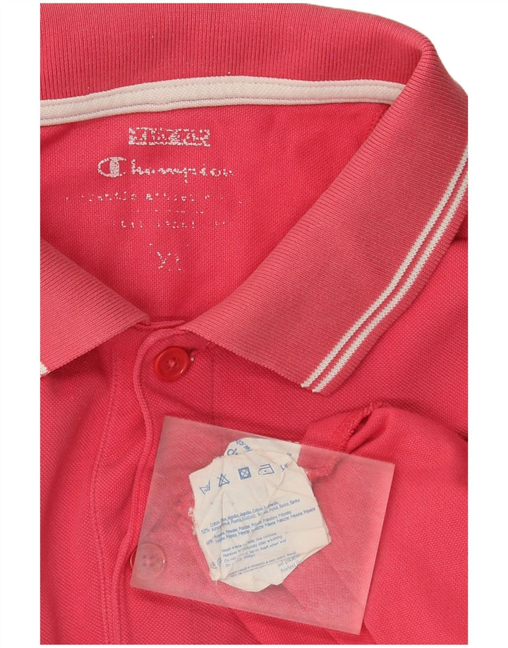 Męska koszulka polo Champion XL, różowa, bawełniana