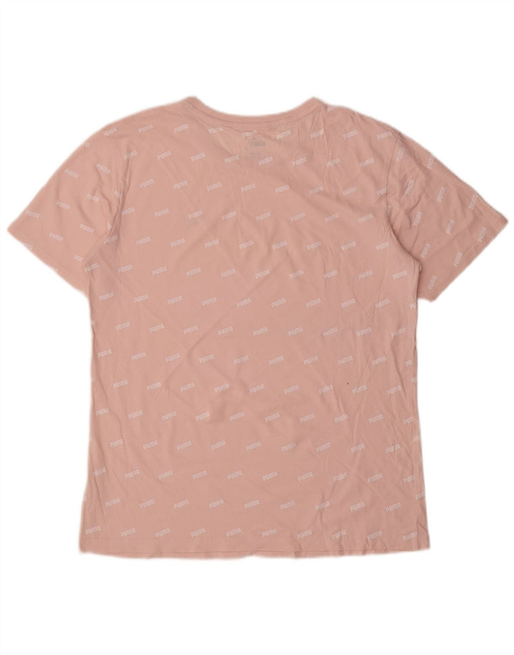 Męski T-shirt z grafiką PUMA, mały, różowy