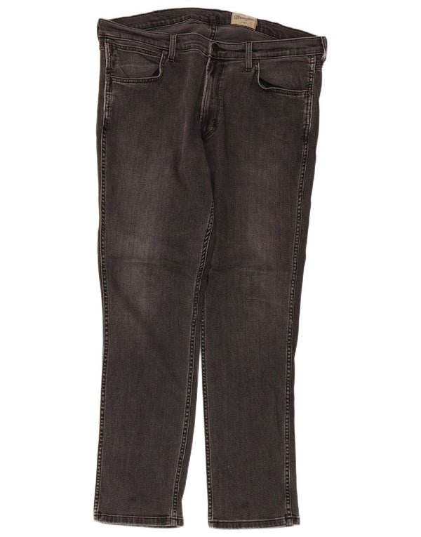 Męskie jeansy Wrangler W38 L32 Szara bawełna