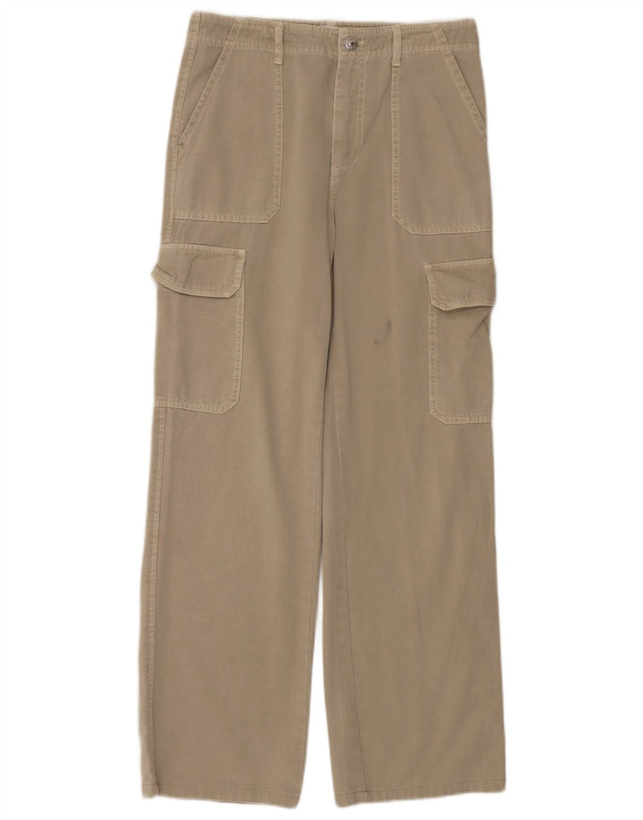 Damskie proste spodnie cargo Zara EU 40 Medium W30 L32 Szara bawełna